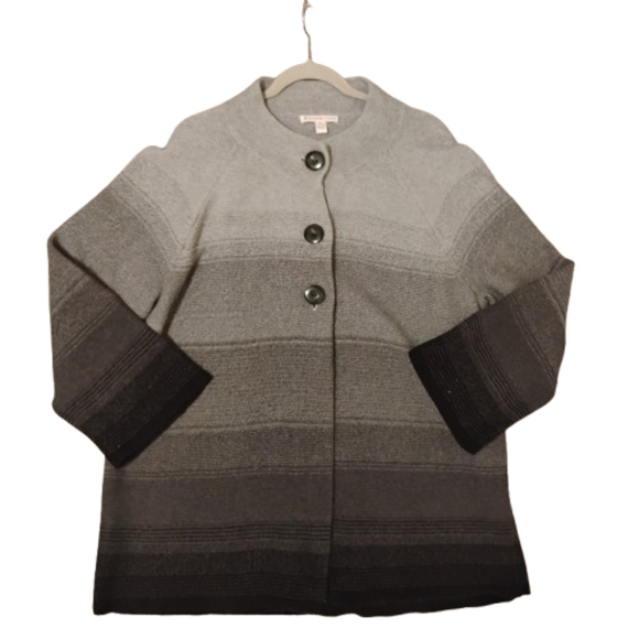 JM Collection Ombre Mock Neck Cardigan 2X - Picture 11 of 15